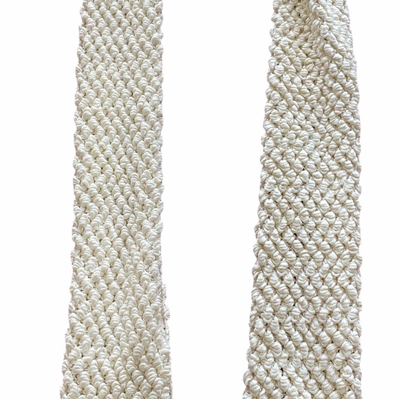 Cream color cozy knit scarf - Picture 6 of 8